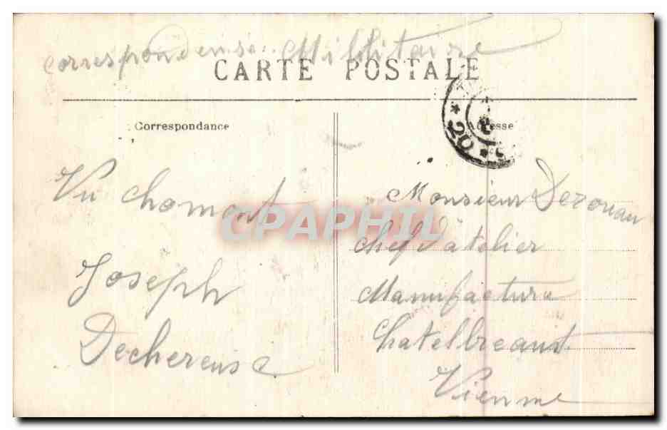 Chaumont — Le Viaduc et le Pont de Saint-Roch — Édition A. Poultoy — Verso