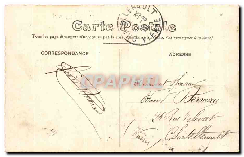 CPA Dieppe L Avant Port Bateau Voilier  — Verso