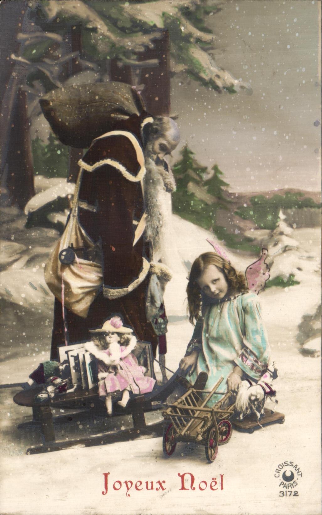 CPA Joyeux Noel Santa Claus Christmas