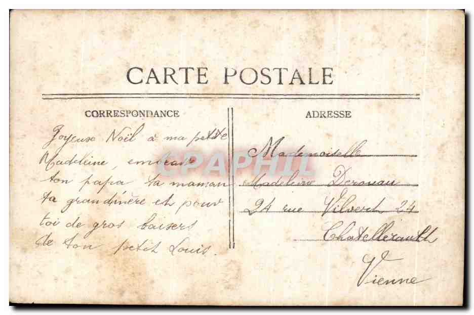 CPA Heureux Noel santa Claus Christmas — Rückseite