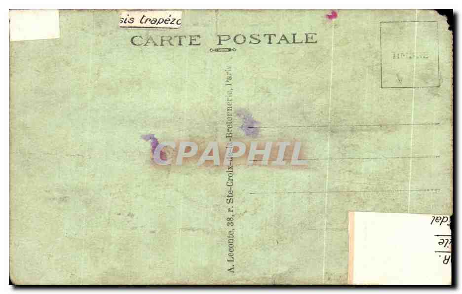 CPA Versailles Palais du Grand Tranon Le Peristyle et les Jardins — Verso