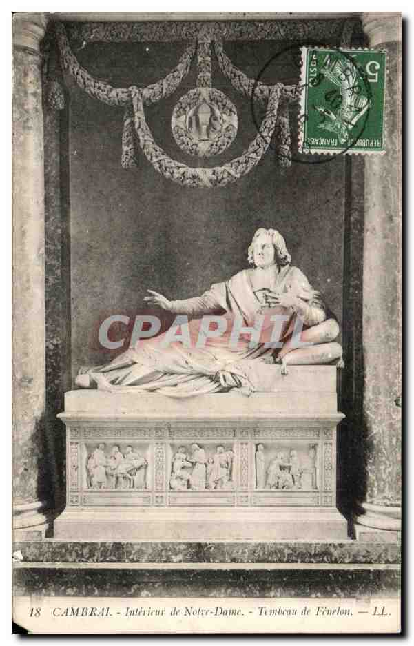 CPA Cambrai Interieur de Notre Dame Tombeau de Fenelon