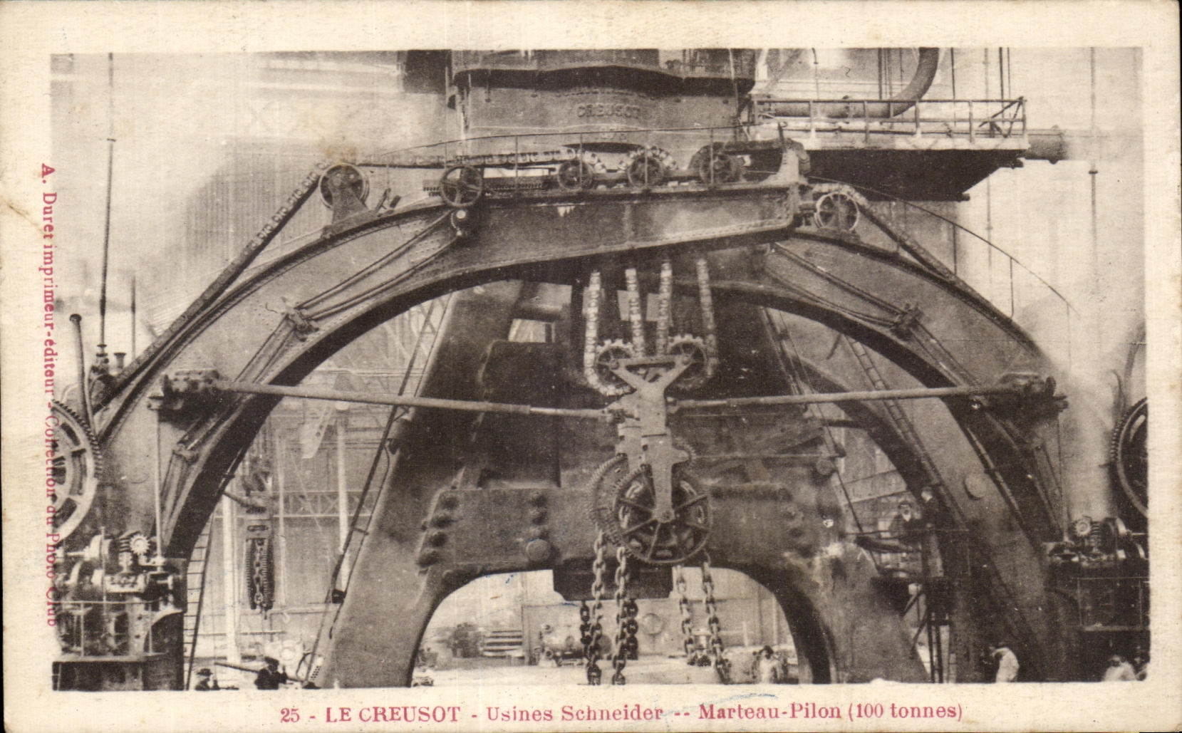 LE CREUSOT — Schneider-Werke — 100-Tonnen-Schwerhammer — A. Duret Drucker-Verleger