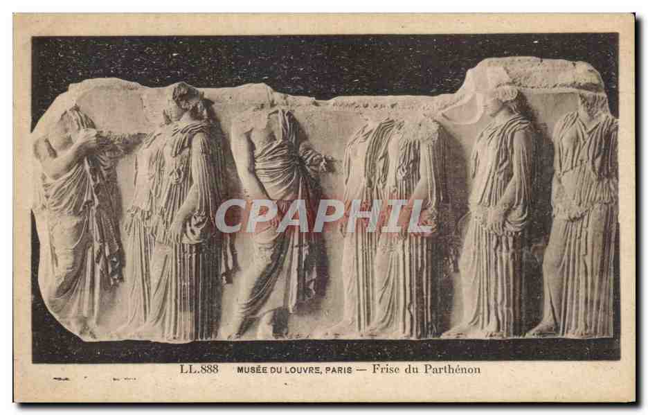CPA Musee du Louvre Paris Frise du Parthenon