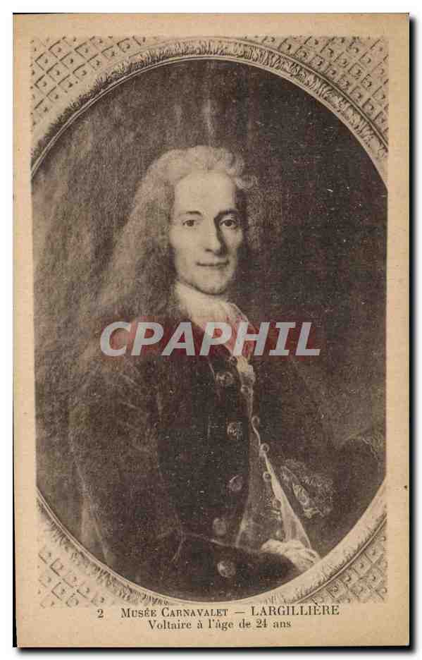 CPA Musee Carnavalet Largillielere Voltaire a l age de 24 ans