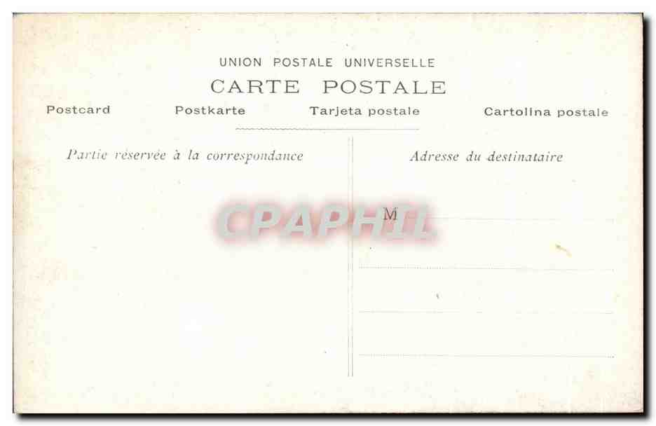 CPA Michel Levy Femme en Rose Salon 1909 — Verso