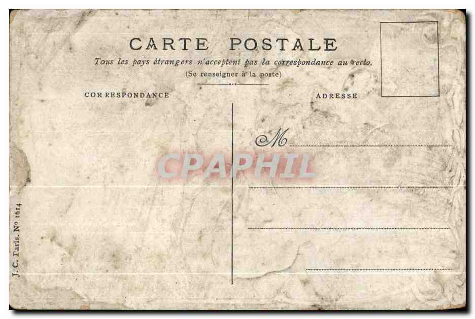CPA Printemps D Amour Fantaisie Femme — Verso