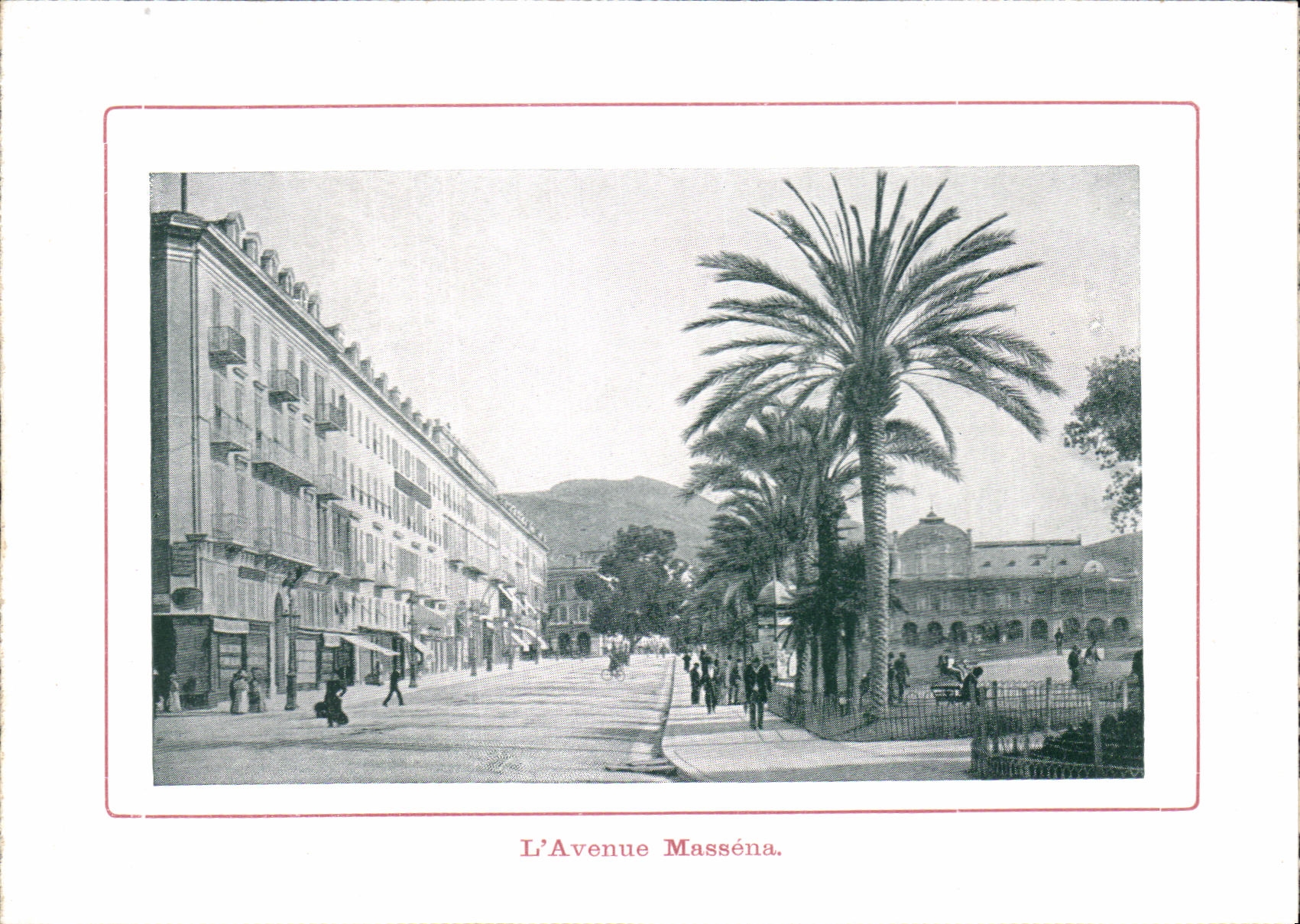 CPA L Avenue Massena Nice