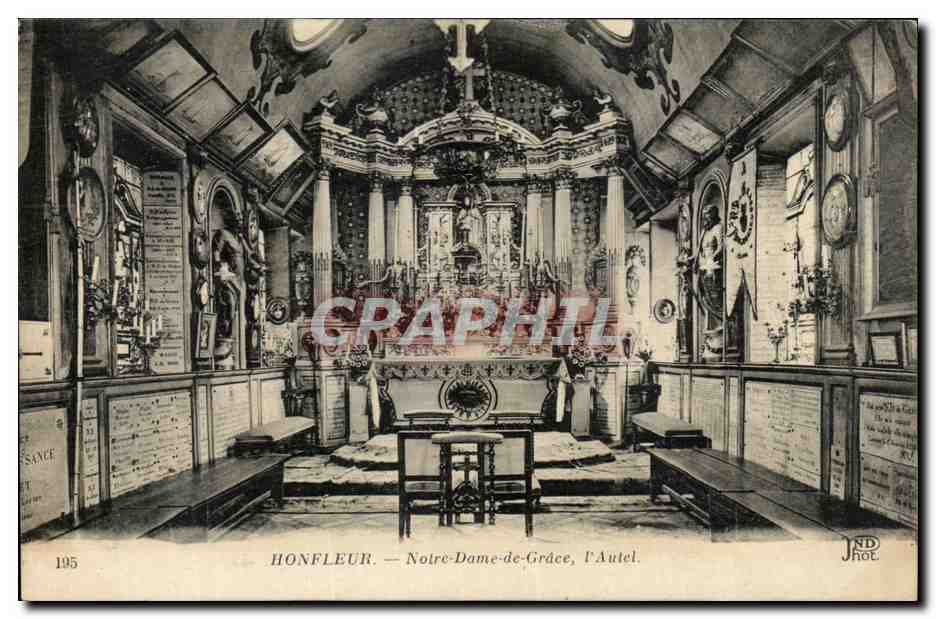 CPA Honfleur Notre Dame de Gradce I Autel
