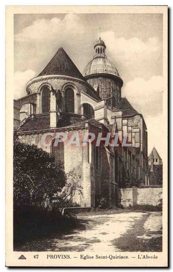 CPA Provins Eglise Saint Quiriace l abside