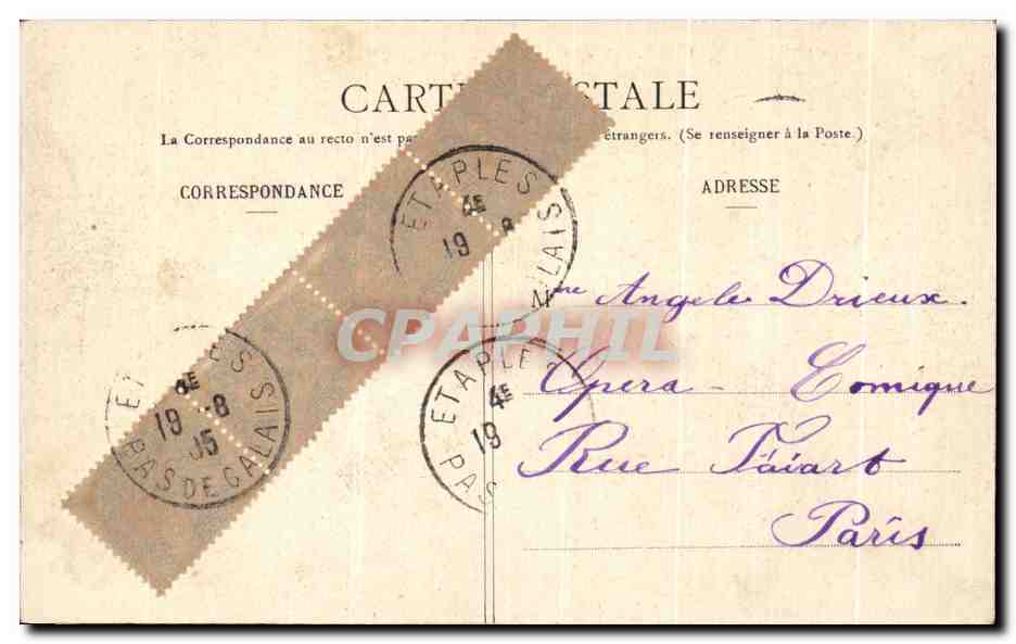Paris-Plage - The Road to Étaples Through the Forest — L.D.B. n°29 — Back