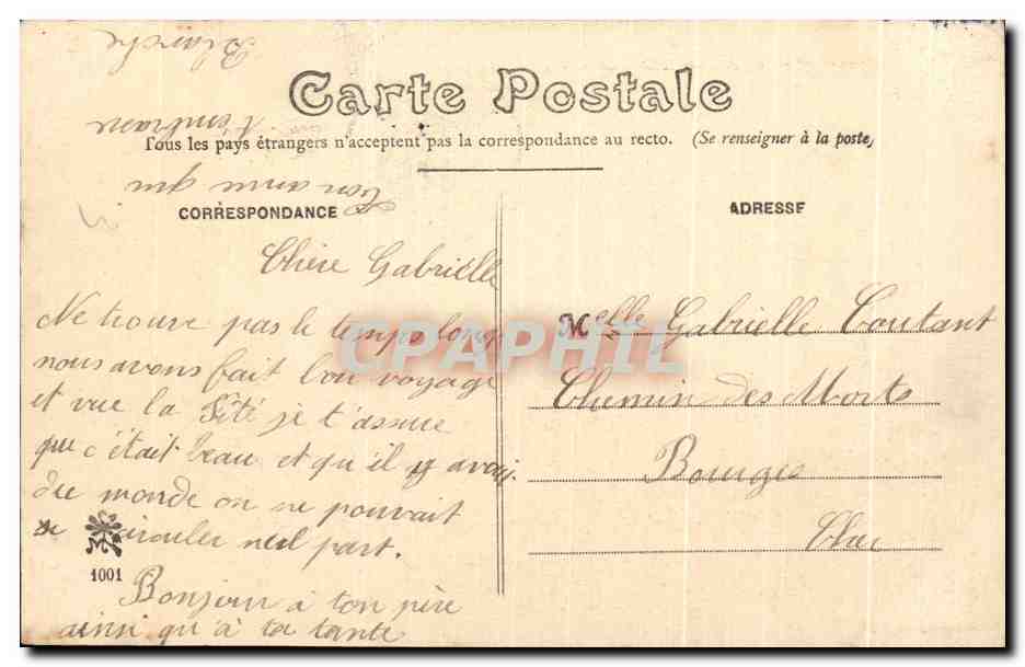 CPA Orleans au Siecle Vue Generale — Rückseite