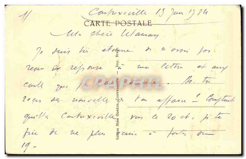CPA Contrexeville La Chapelle Russe Russian chapel — Rückseite