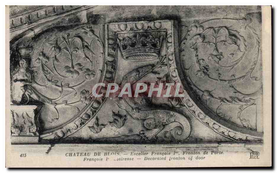 CPA Chateau De Blois Escalier Francois 1er