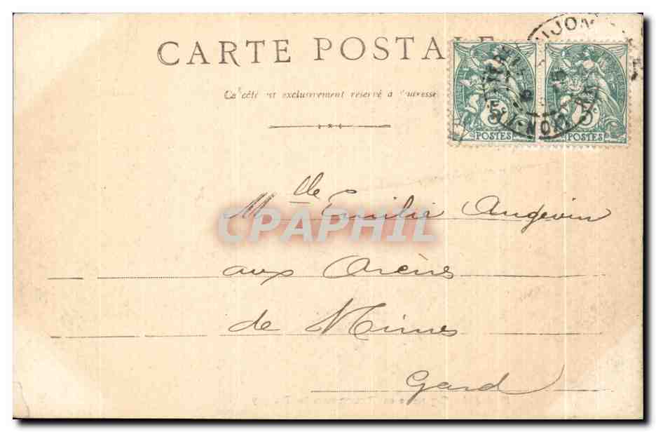 CPA Dijon Square et Promenade Darcy — Rückseite
