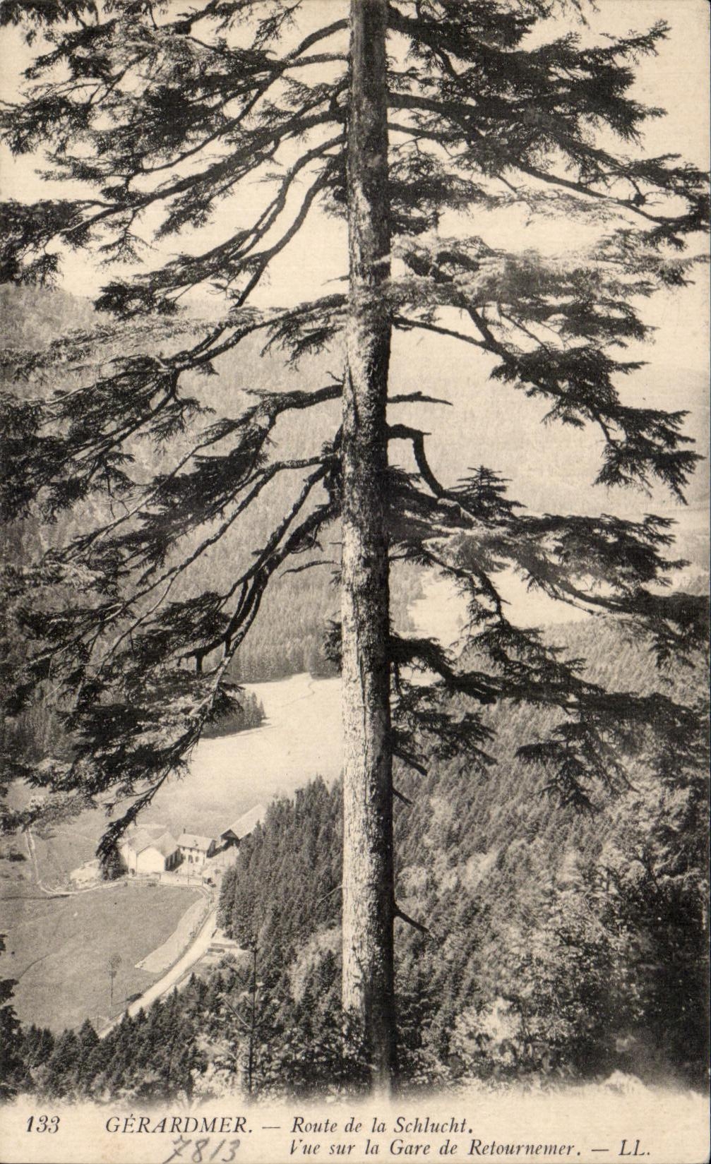Gérardmer — Route de la Schlucht, Vue sur la Gare de Retournemer — LL, n°133