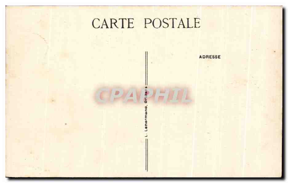 CPA Clery Notre Dame de Clery Statue en chene massif — Rückseite