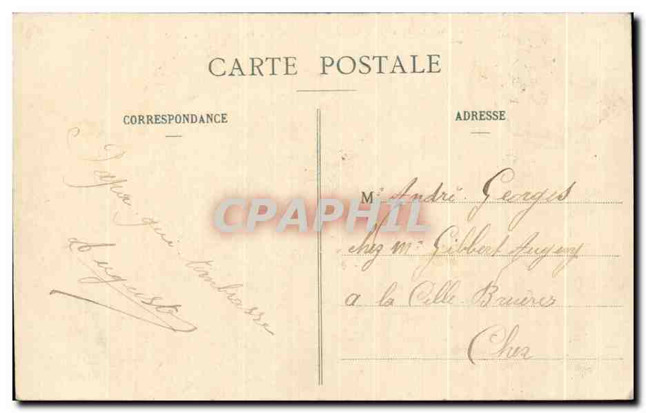 Dijon - Quartier Delaborde (8e Escadron du Train) - L. V., édit. — Rückseite