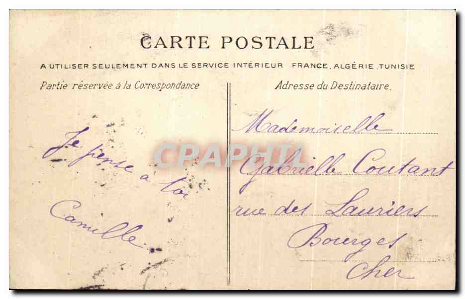 CAEN - L'Ancien Lavoir — La C.P.A. n°2747 — Verso