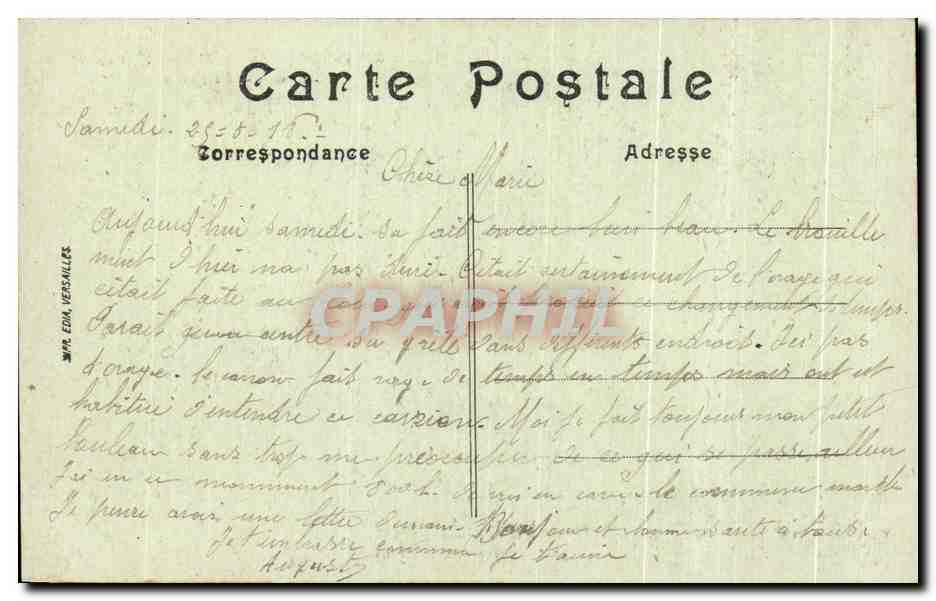 CPA Pont Sainte Maxence PLace de I Eglise Boulangerie — Rückseite