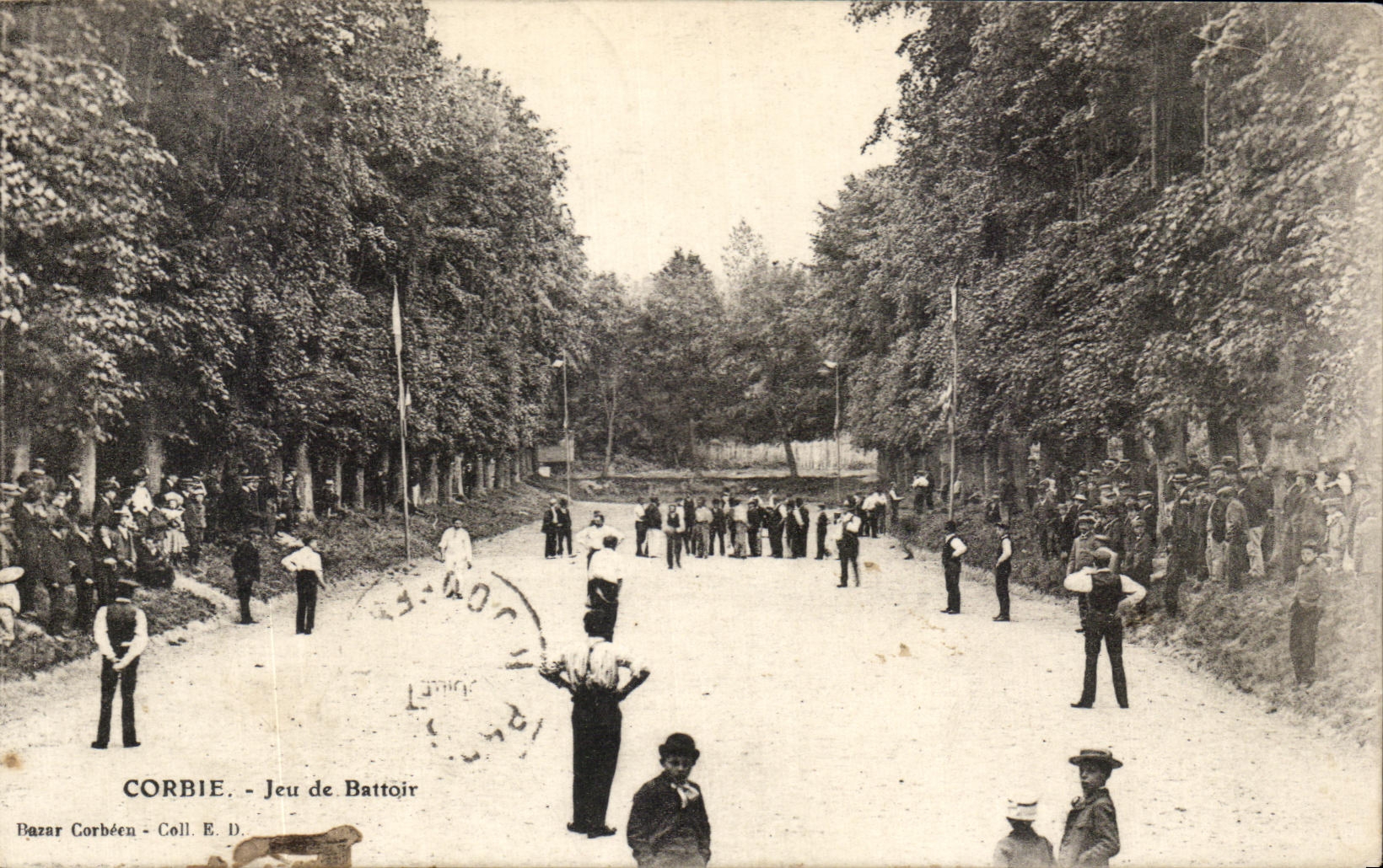 CPA Corbie Jeu de Battoir Jeu de Paume