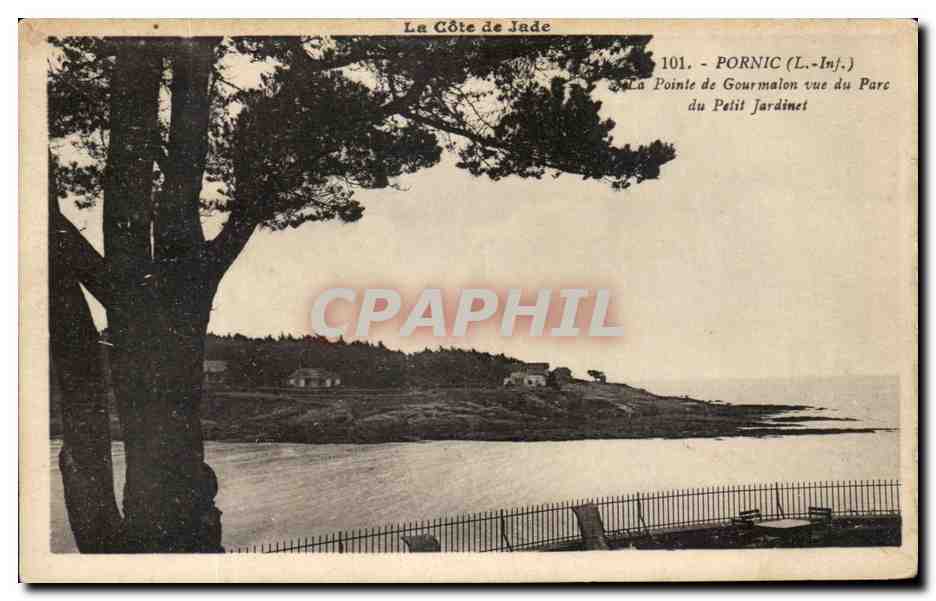 CPA Pornic La Pointe de Gourmalon vue du Parc du Petit Jardimet