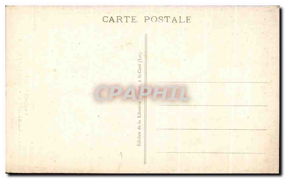 CPA Le Lot Illustre Carennac Portail de I Eglise — Rückseite