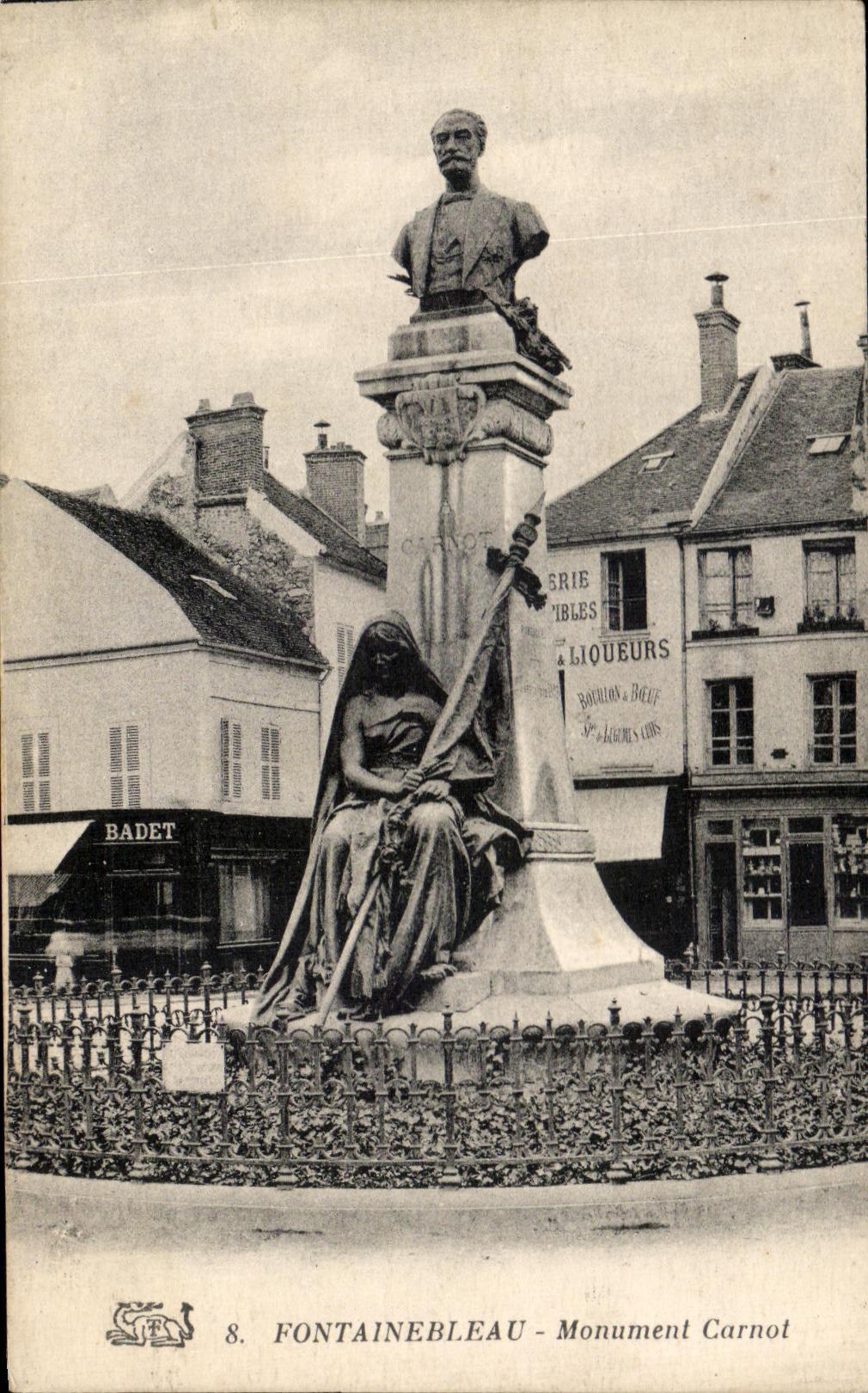 Fontainebleau — Carnot-Monument — Verlag Badet, n°8