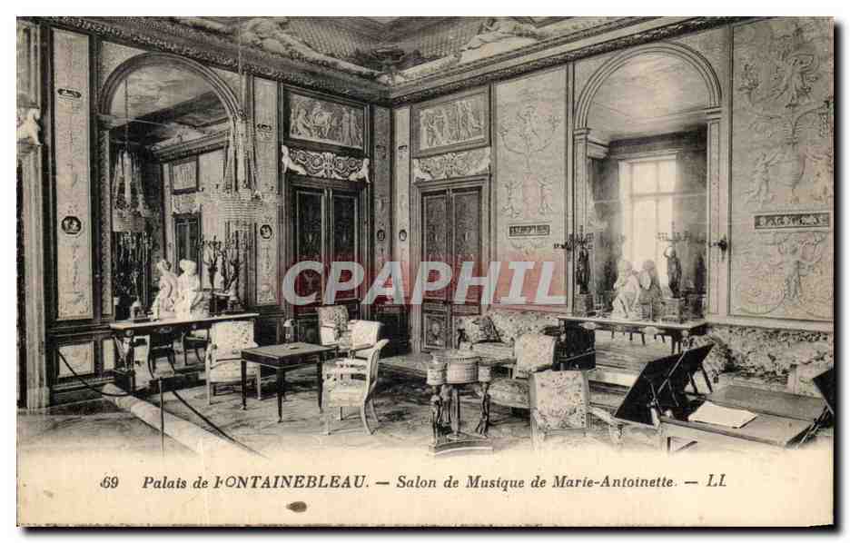 Palais de FONTAINEBLEAU — Salon de Musique de Marie-Antoinette — LL