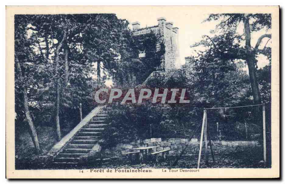 Woud van Fontainebleau — De Toren Denencourt — Uitgever onbekend, n° 14