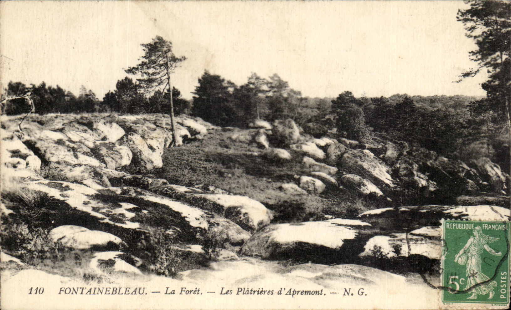 Fontainebleau — Die Forêt — Les Plâtrières d'Apremont — N. G.