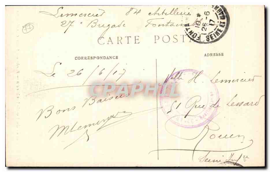 Foresta di Fontainebleau — Roche du Singe (Mont-Aigu) — Verso