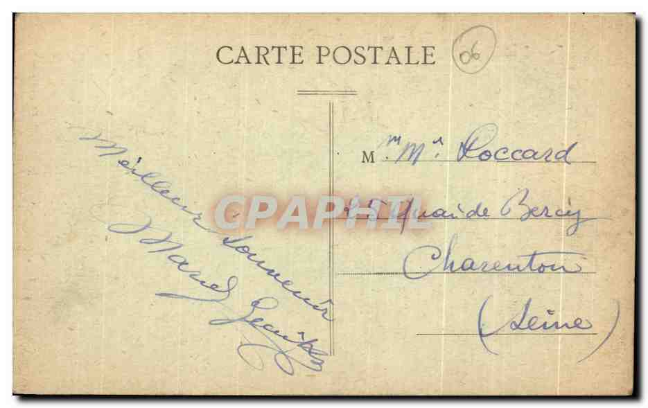 CPA Nice St Sylvestre — Rückseite
