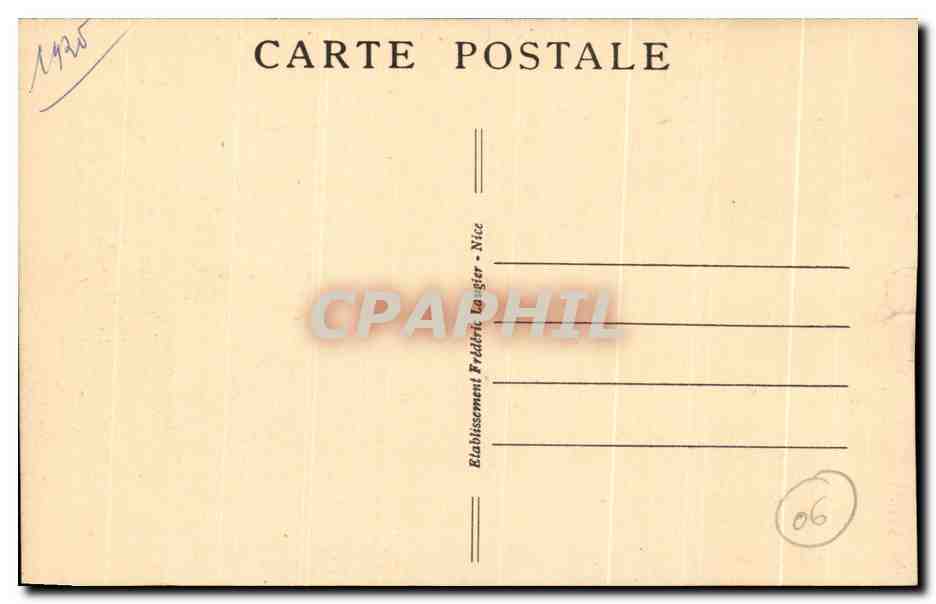 CPA Nice Les Jardin Albert 1er et la Jetee Promenade — Rückseite