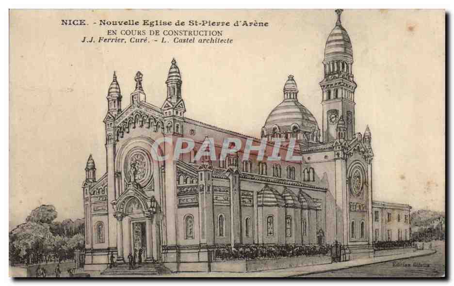 CPA Nice Nouvelle Eglise de St Pierre d Arene 