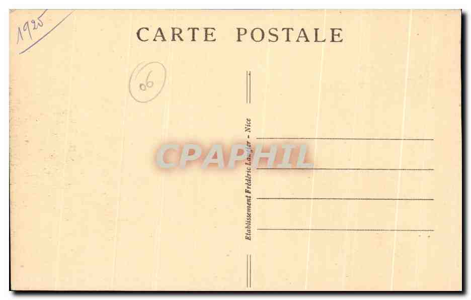 CPA Nice La Grotte du Jardin et la Mare aux Canards — Rückseite