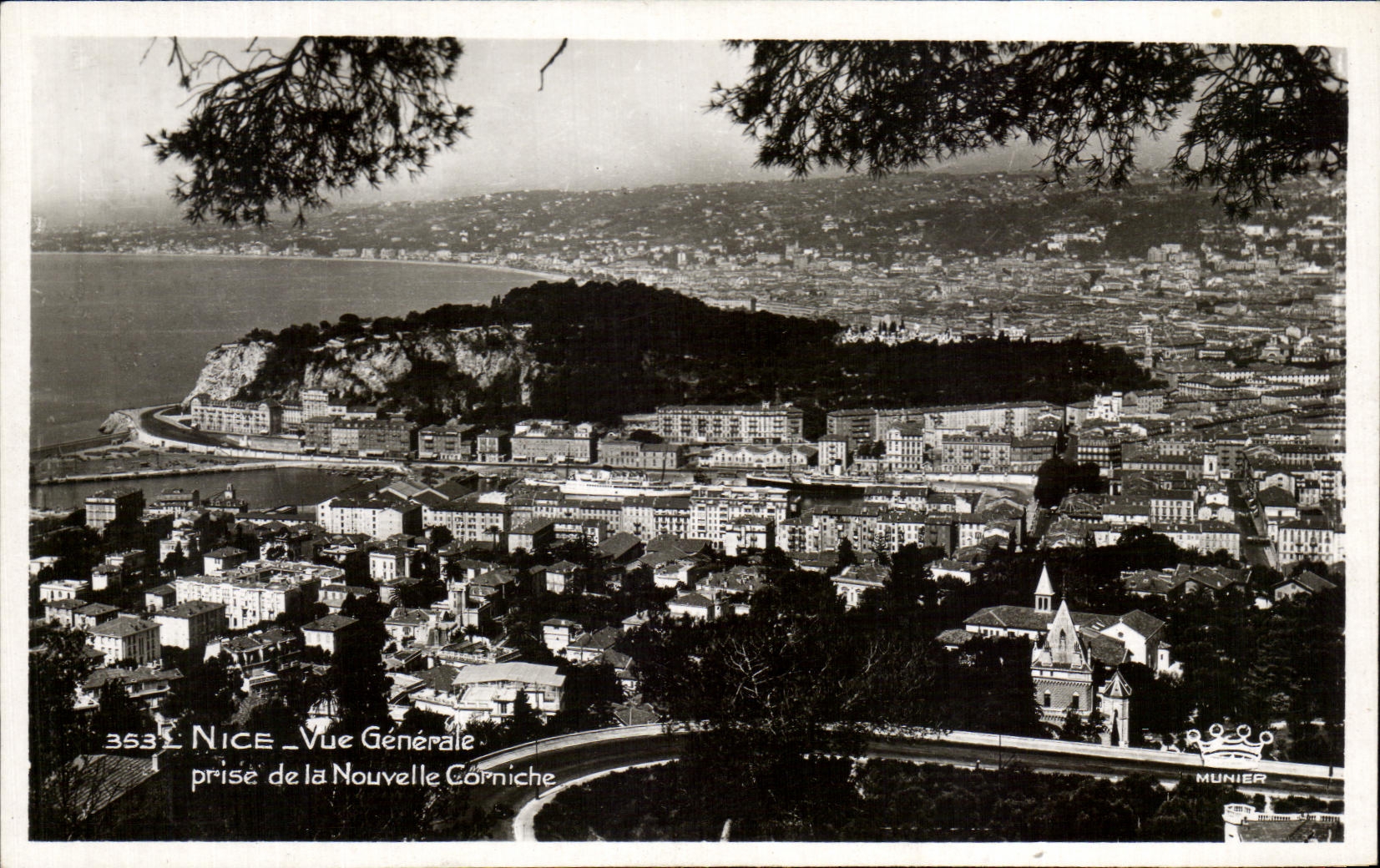 CPA Nice Vue generale prise de la Nouvelle Cormiche