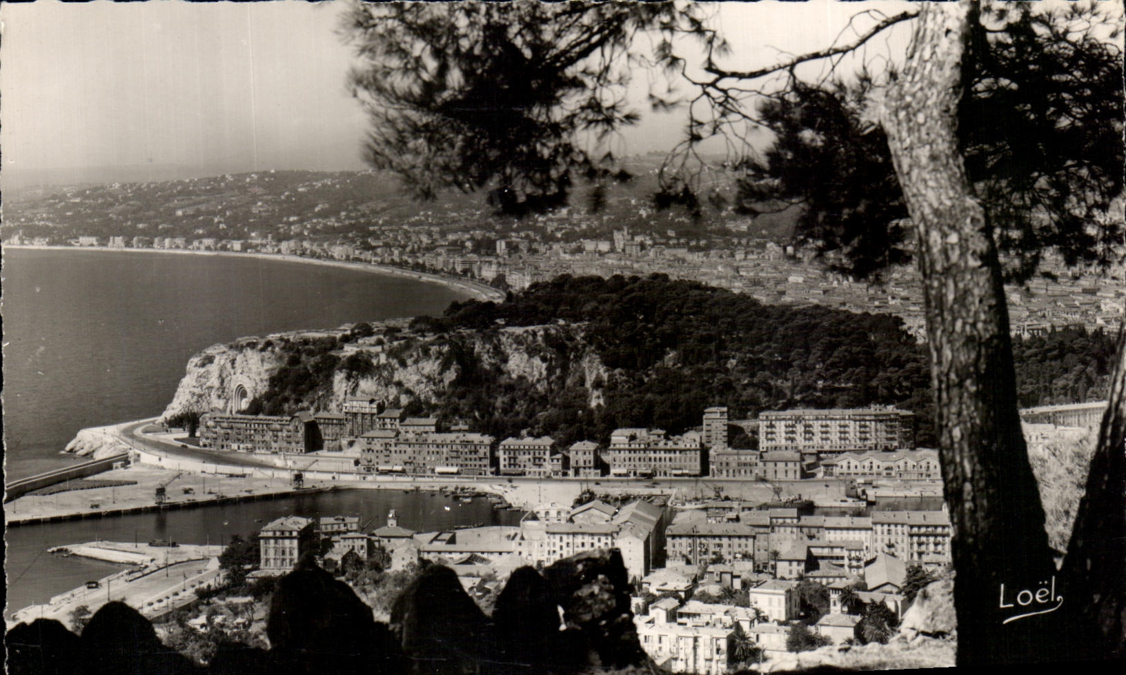 CPA La Cote d Azur Nice Vur prise Mont Boron