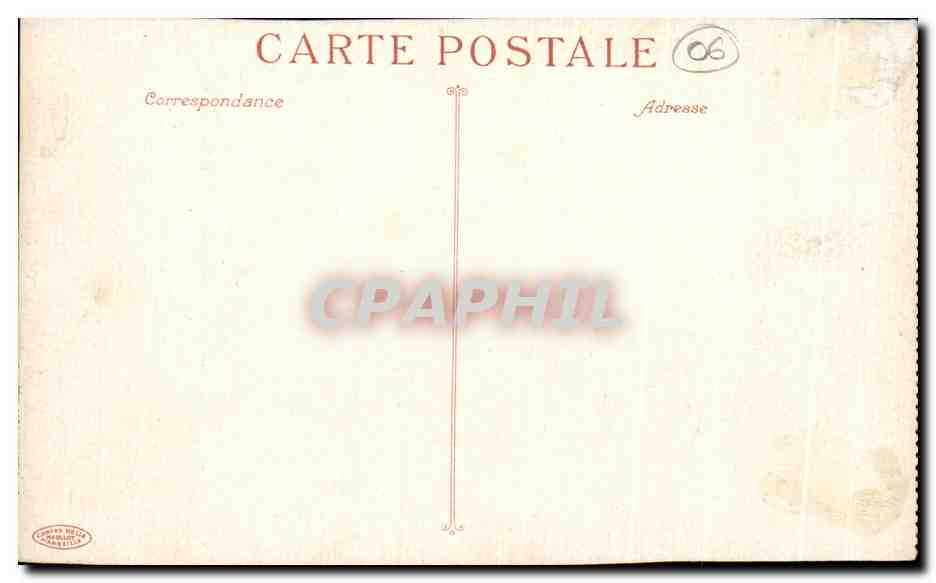 CPA Nice La Grotte Jardins des Palmiers Cygne Swan — Rückseite