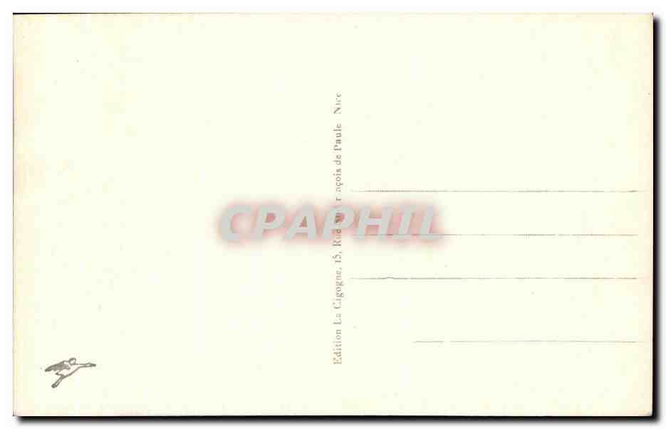 CPA Nice L Esterel et le cap D Antibes vus de Rauba Capeu — Rückseite