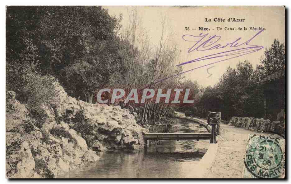 CPA La Cote d Azur Nice Un Canal de la Vesubie