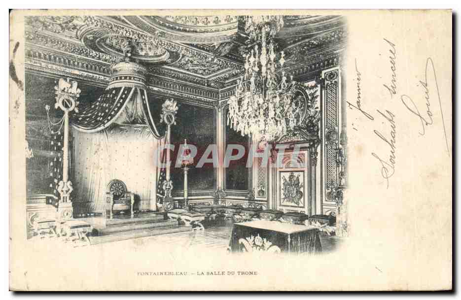 Fontainebleau — Die Thronhalle — Verlag: Louis Souhaut