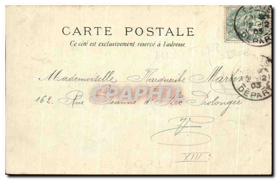 Fontainebleau — Die Thronhalle — Verlag: Louis Souhaut — Rückseite
