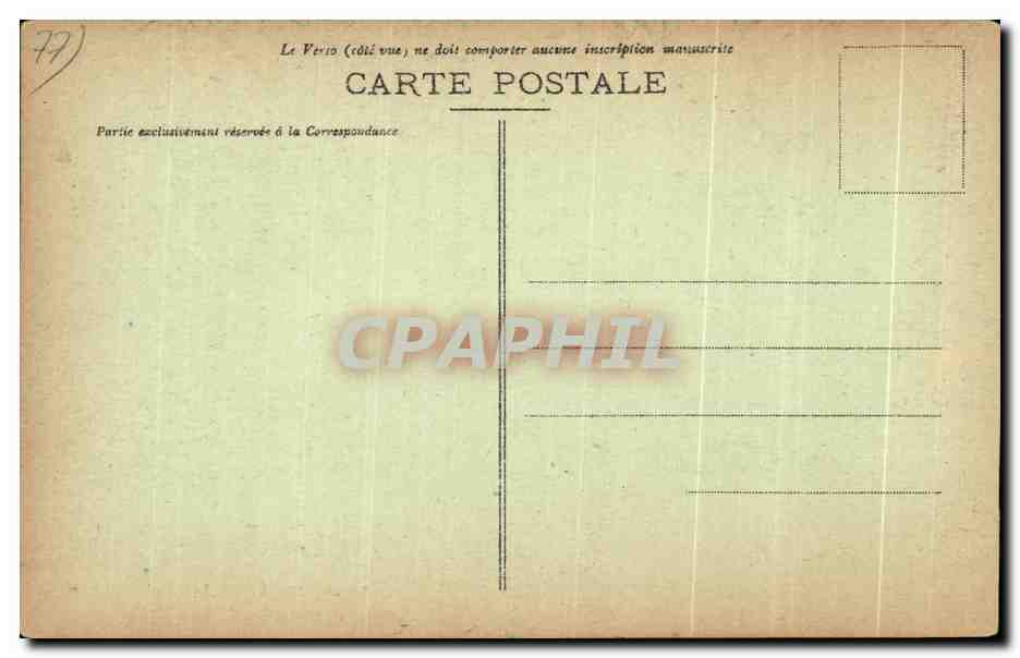Die Höhle von Augas — Forêt de Fontainebleau — Verlag CPAPHIL, Nr. 45 — Rückseite