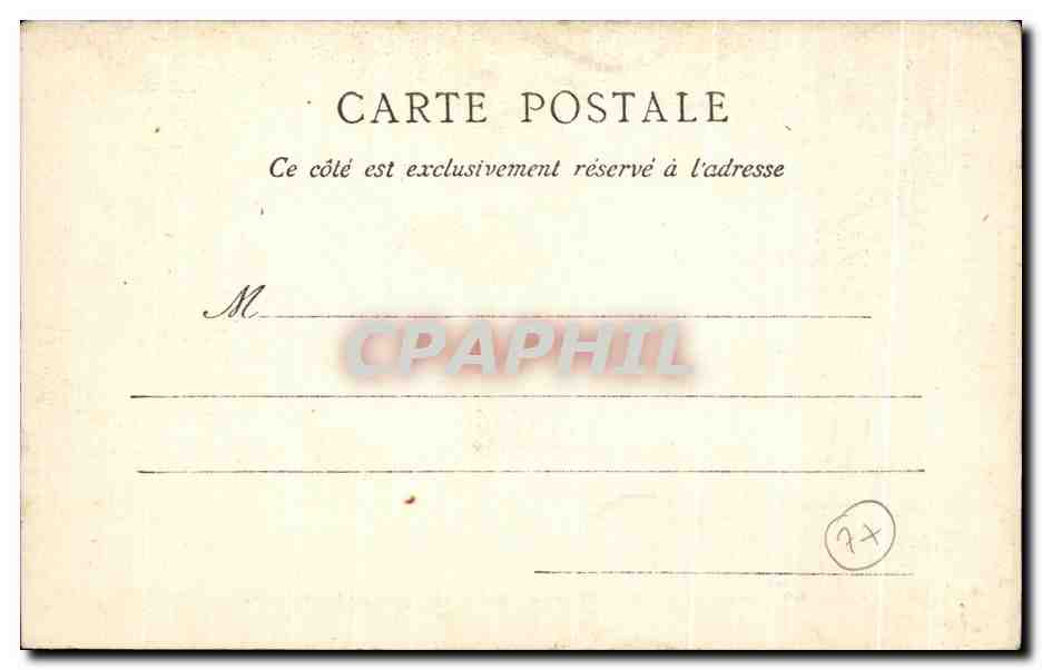 Palacio de Fontainebleau — Cour ovale, lado Sur — C.L.C. — n°63 — Reverso