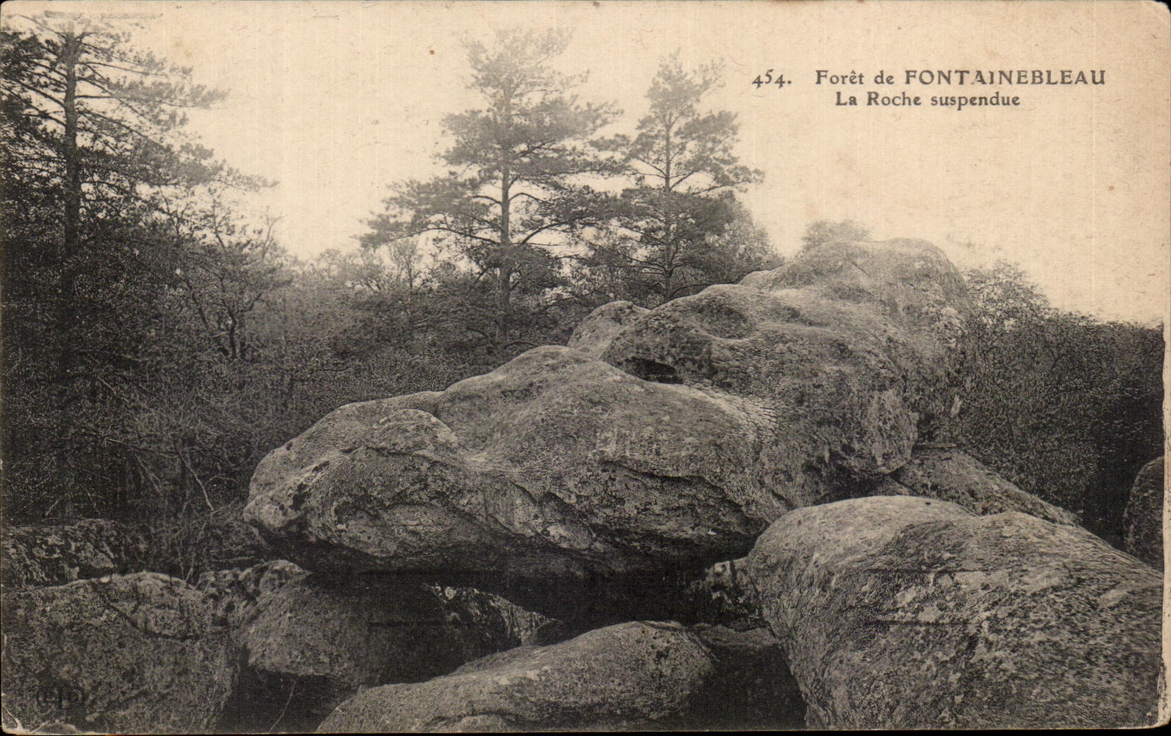 Bosque de Fontainebleau — La Roche suspendue — n° 454
