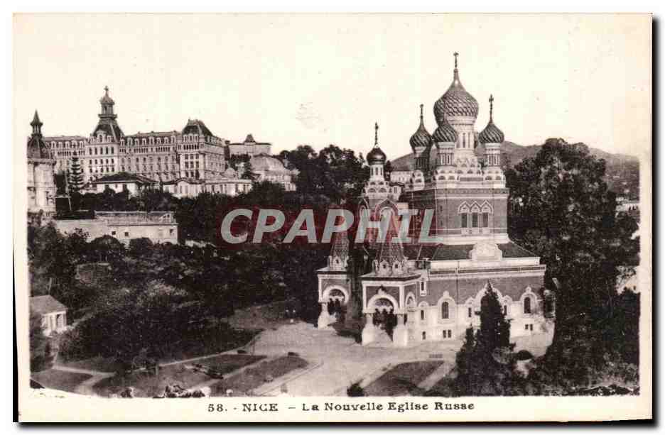 CPA Nice La Nouvelle Eglise Russe Russia church Russie 