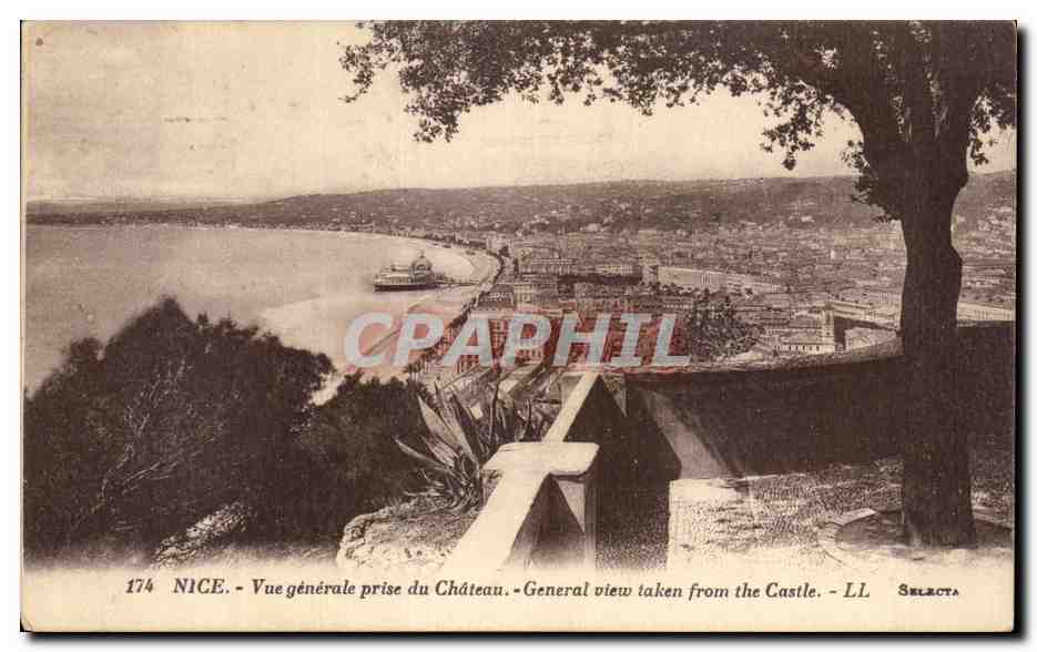 CPA Nice Vue generale prise du Chateau view taken from the Castle