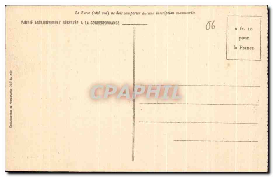 CPA Col Saint Jean Route de Nice a Sospel et en italie — Rückseite