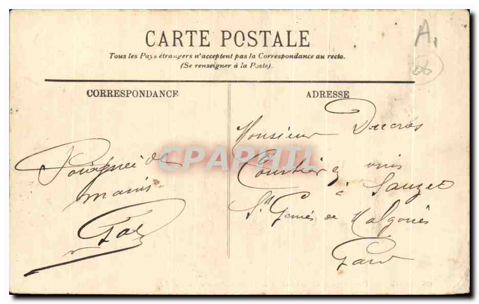 CPA Nice Vue Generale des Anglais et de la Jetee Promenade — Rückseite